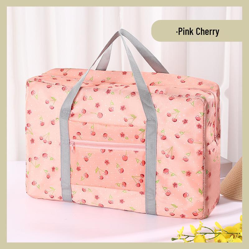 Large Capacity Folding Luggage Bag with Trolley Sleeve