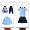 Primary School Autumn/Winter Five-Piece Windbreaker Set: New Style Warm Kindergarten Uniform