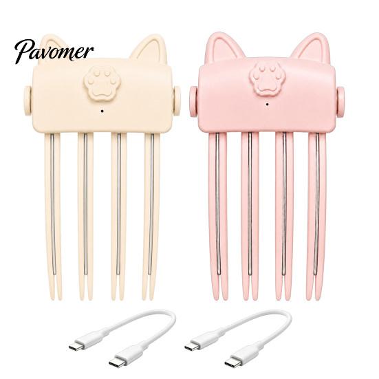 Hair Volumizing Clip Heated Volume for Fine Flat Hair, Electric Root Lifter Comb Tool Bangs with 2 Heat Settings, Puffy Natural Lift Booster