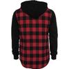 Urban Classics - HOODED Flanell Chemise rouge - S
