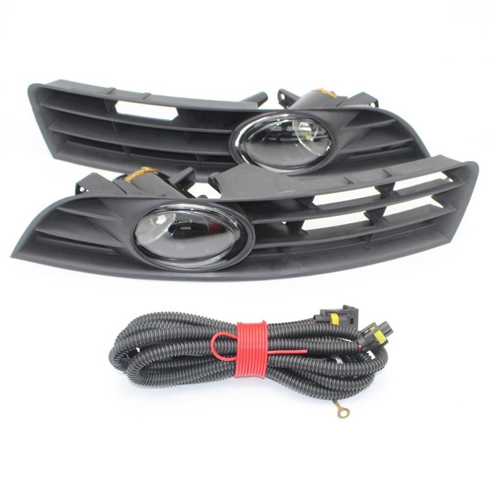 For VW Passat B6 2006 2007 2008 2009 2010 2011 Car-styling Front Halogen Fog Lamp Light /Grille Cover / Wire Harness Assembly