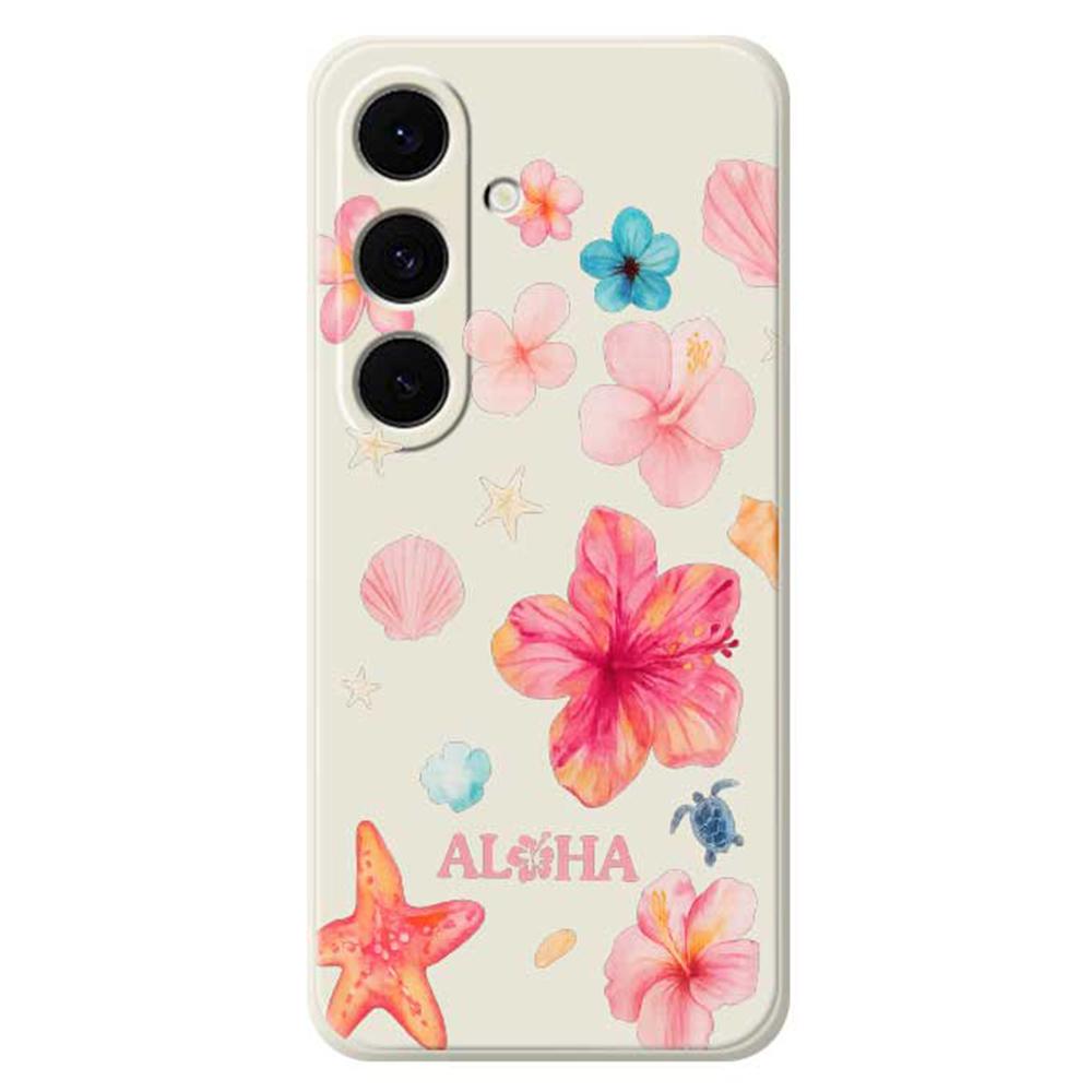For Samsung Galaxy S25 FE Case Flower Pattern Printing Straight Edge TPU Phone Back Cover