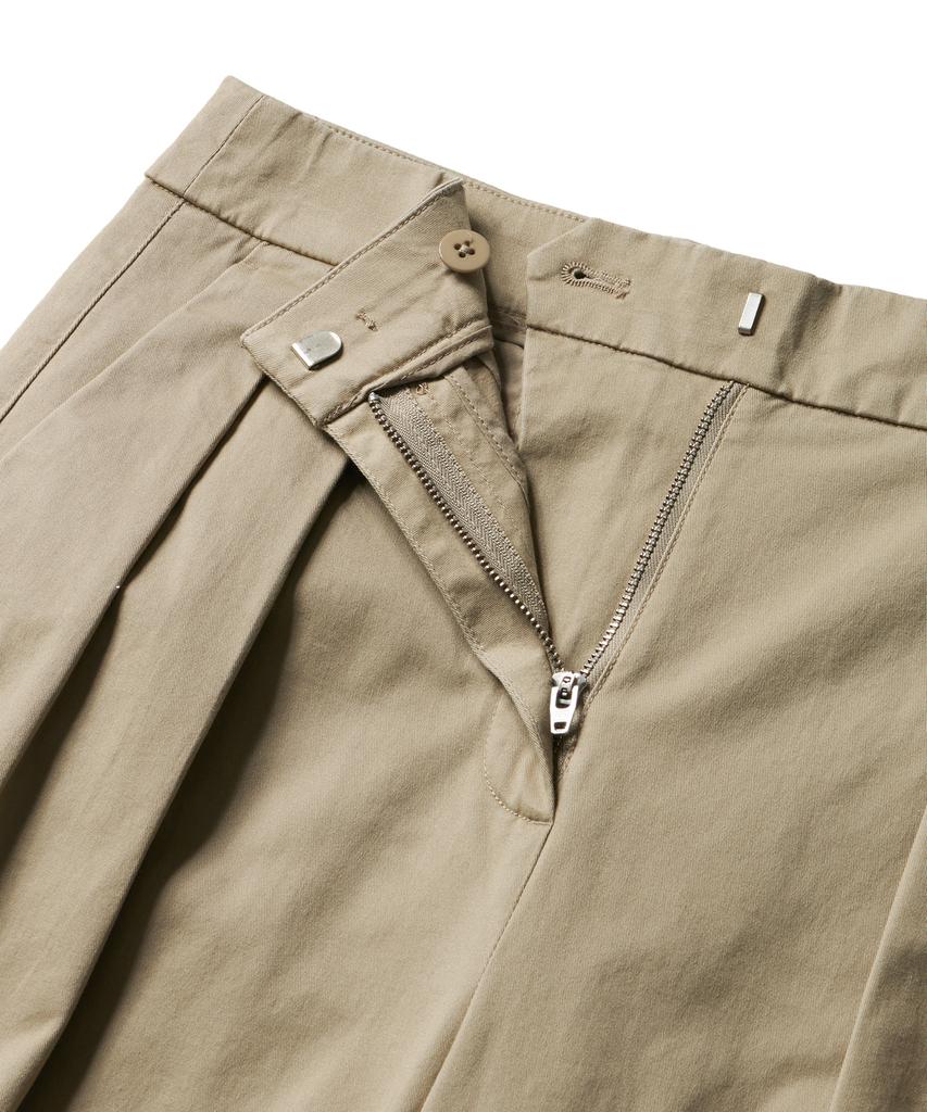 MUSINSA STANDARD WOMAN Women'S Reverse Two-Tuck Wide Chino Pants [Beige]