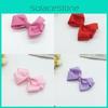 Pinces à Cheveux pour Enfants avec Ruban Bleu Nœud Papillon pour Filles Pack Cadeau