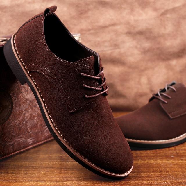 Fashion Male Suede Leather Classic Brogue Formal Shoes Men Dress Shoes Male Wedding Office Business Shoes 2024 Dfr4