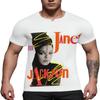 Maytue Men's T-Shirt Janet Jackson Crew Neck Quick Dry Cool Short Sleeve Comfortable Casual Sportswear