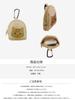 YouYouWu Carabiner Mini Earphone Cute Bag Attachable Mini Backpack with Accessory Coin and Inner Pocket Tabby Pouch, Case, Storage, Purse, (7x9x3cm,