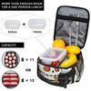 Cartoon Skeleton Eating Ramen Food Halloween Insulated Lunch Bag for Women Kids Portable Food Boxes Thermal Lunch Box Tote