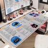 Linux Mouse Pad Large Commands Line Shortcuts Mouse Pad XXL Nonslip Accessories Large Gamer Kawaii Cat Laptop Keyboard Desk Mat