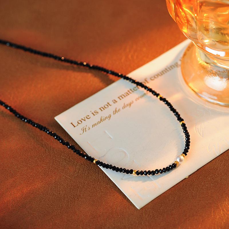 

Многослойное ожерелье из лазурита и пресноводного жемчуга с дизайном меньшинства для женщин