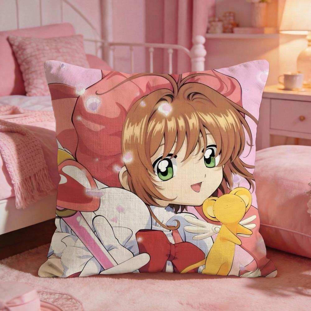 CCardcaptor SakuraS Anime Cushion Cover Premium Comfort Reversible Pillow Cove Two In One Design For Any Room  Car Interior