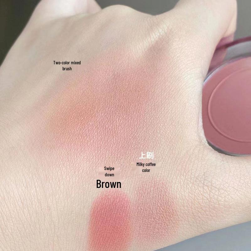 Kekemood Bubble Gradient Blush - Ebony Rose Natural Matte & Fine Shimmer for a No-Makeup Spring/Summer Look.