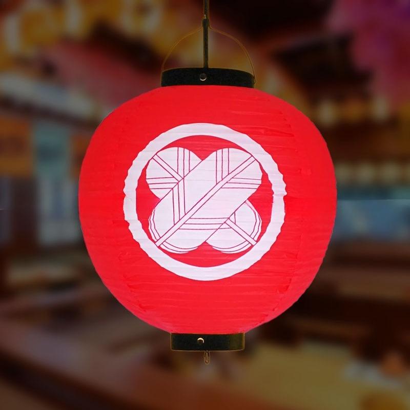 Red/Beige 30cm PVC Waterproof Japanese Lantern Korean Ramen Sashimi Izakaya Cuisine Shop Restaurant Decor Traditional Lantern