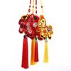 Chinese Zodiac Horse Mascot Pendant Embroidered Lucky Fragrant Bag with Tassels Car Hanging Incense Bag