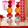 Chinese Red Wedding Lantern with Happy Character - Bride Photo Prop & Room Decoration