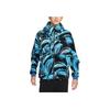 All-Over Print Basketball Drawstring Hooded Jacket Men Outerwear Blue DQ6116-407