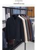 Men's Casual Stand Collar Warm Sweatshirt with Plush Lining, Double-Sided Sherpa, Half-Zip