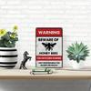 Vintage Bee Metal Tin Sign Wall Art Retro Home Bar Decor 8x12
