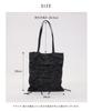 Black Tote Bag for Shoulder Fits Popular Polka Dot [Altrose] Women, Bag, 2-Way, Large, Spacious, A4, Handbag, Simple, Plain, Cute, Commuting, School,
