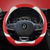 Housse de volant de voiture en cuir microfibre, accessoires automobiles pour Renault Scenic 1 2 3 4 Grand Scenic Megane