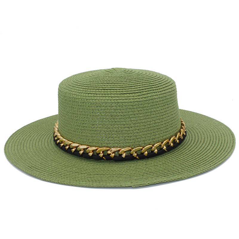 New French summer sun hat women's Panama straw hat fashion outdoor beach hat versatile breathable top hat