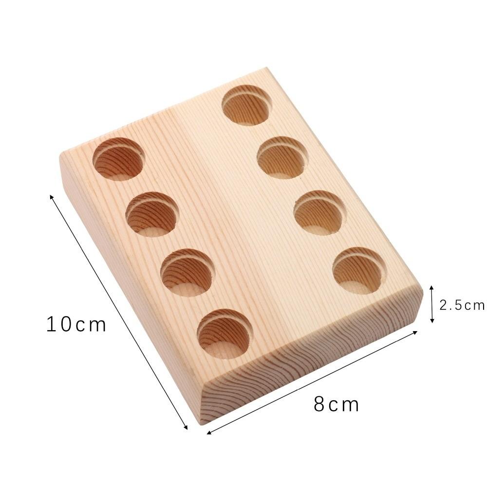 Wooden Pliers Storge Holder Mini Space Saving Craft Tool Holder with 6/812 Holes Compact Storage Plier Organizer Rack