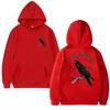 2025 Funny Humor Crow Double Sided printed Hoodies Autumn Winter Unisex harajuku vintage Sweatshirt Men women Fleece pullover