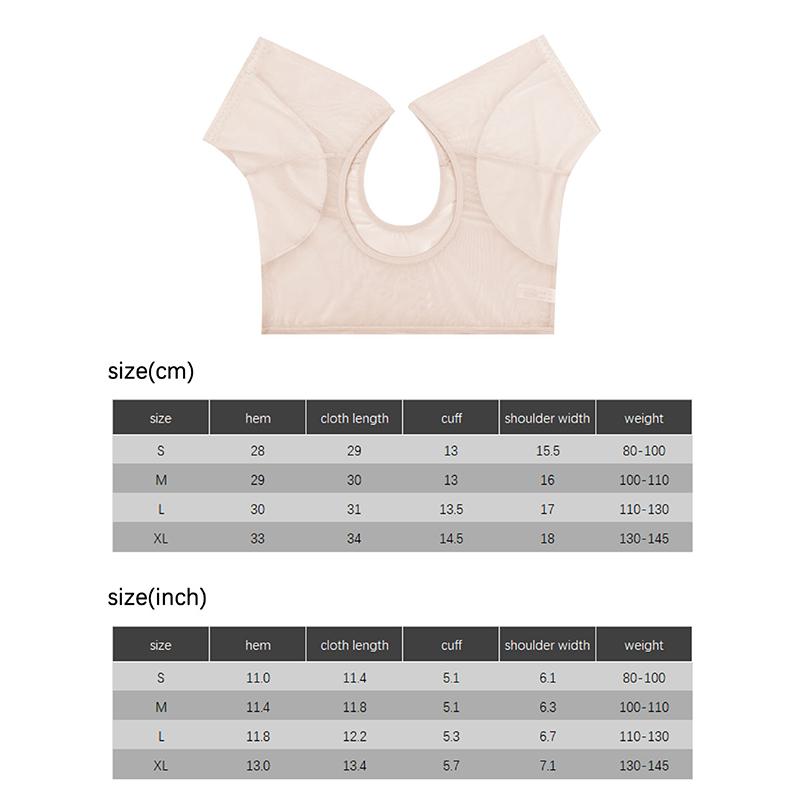 Průhledná síťovaná ultratenká vesta Absorpční deodorantní vložka Dámské tričko Pratelné Odolné proti potu Pod top s podpažními vložkami proti potu
