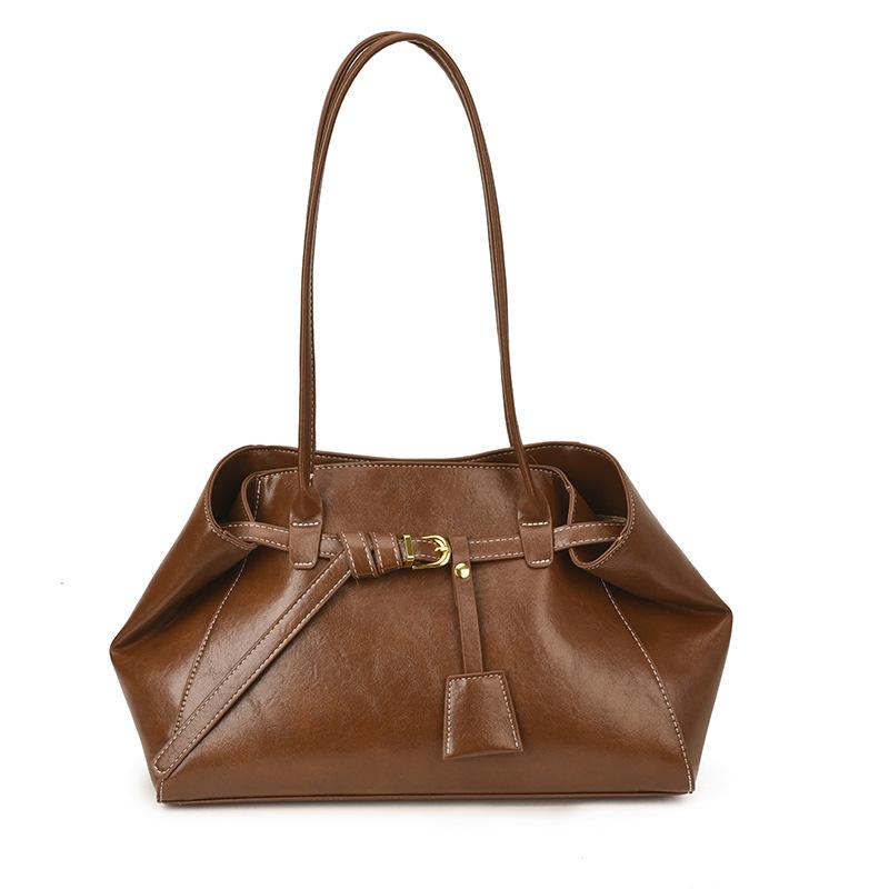 Sac rétro sous l'épaule de grande capacité, Sac simple à bandoulière unique pour les trajets quotidiens, Sac fourre-tout