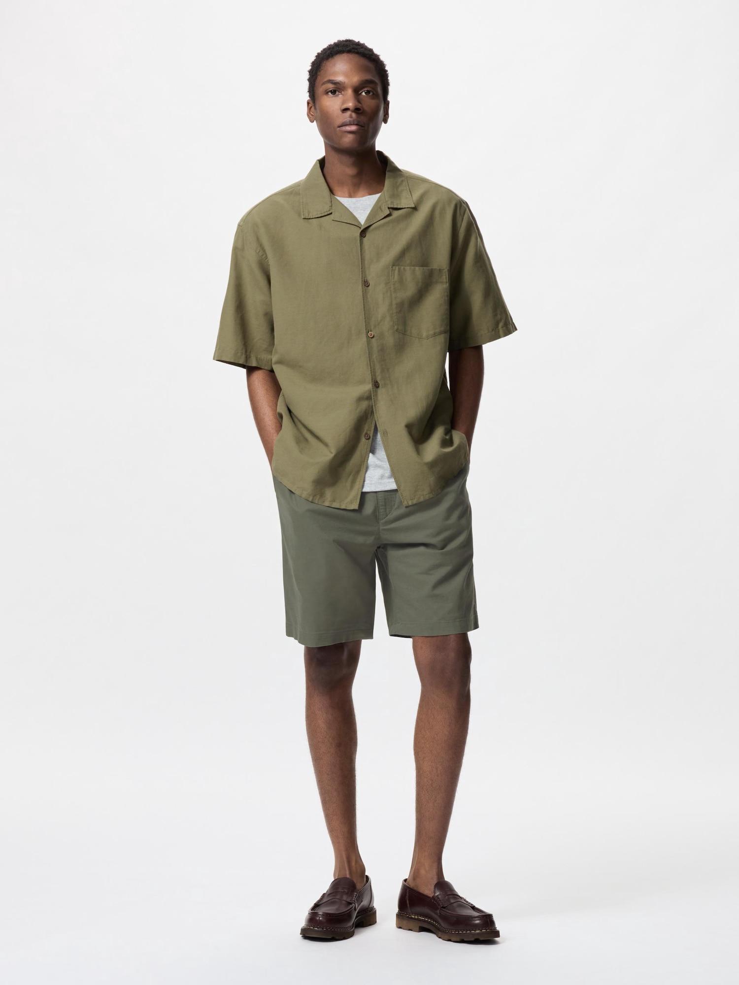 

Короткие брюки Uniqlo из льняной смеси Easy 57 OLIVE/UNISEX XS