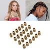 24 Stück Haar Bart Perlen Legierung Einzigartige Muster Vintage Haarflechtperlen Dreadlocks Zubehör