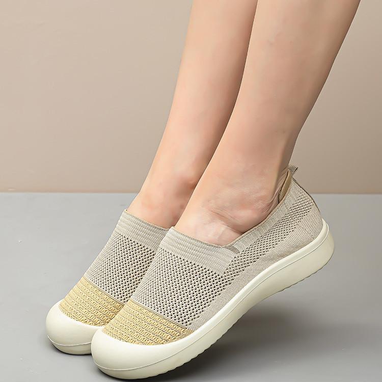 Shoes Women's Summer New Versatile Casual Shoes Soft Soles Are Not Tired and Comfortable Mother Shoes One Pedal Foreign Trade Shoes