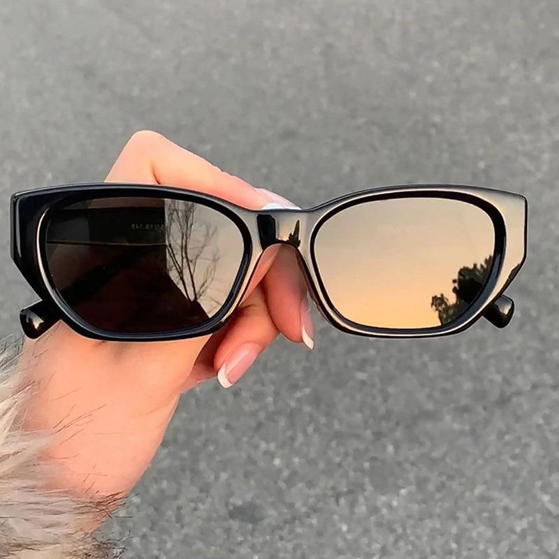 Cat Eye Sunglasses for Women Man Y2K New Fashion Sun Glasses Vintage Shade Summer Polygonal Small FrameEyewear