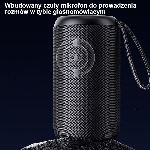 Głośnik Bluetooth 5.0 10W USAMS Waterproof z Smyczą Czarny