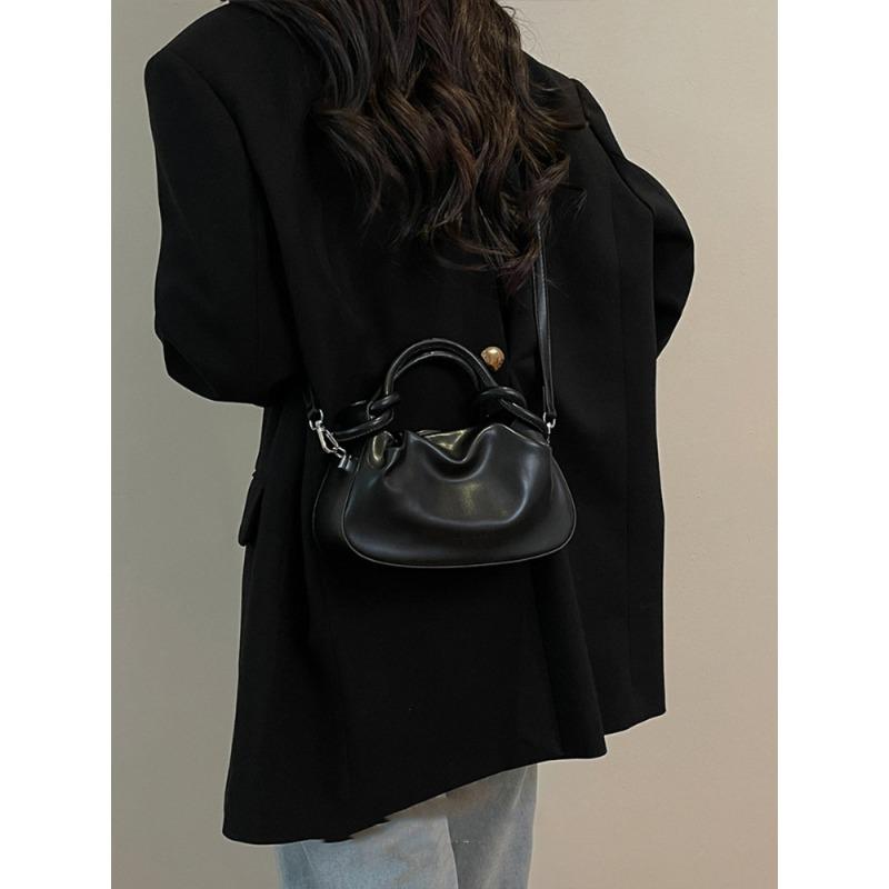 High-end niche bag women's new summer versatile messenger bag fashionable portable pleated small bag