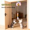 Nouveau Type De Jouet Électrique Pour Chat avec 2 Cordes Accroché Intelligemment à la Porte Oscillation Automatique Jouet à Plumes Une Merveille d'Auto-divertissement et de Taquinerie pour Chat