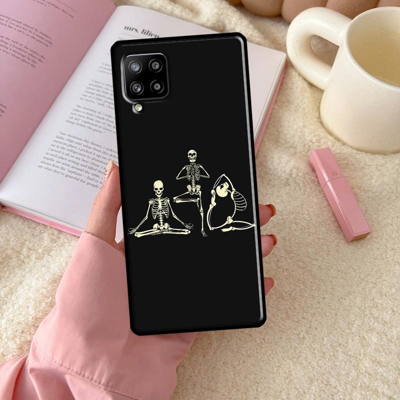 

Чехол для телефона Skeleton Yoga для Samsung Galaxy A53 A33 A73 A51 A71 A50 A70 A12 A22 A32 A52 A72 A21S A52S Samsung A73 5G