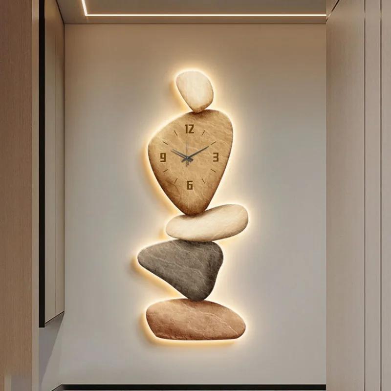 Living Room Wall Clock Decor Light Luxury Unique Wall Clock Large Modern Design Silent Aesthetics Reloj De Pared Wall Decor