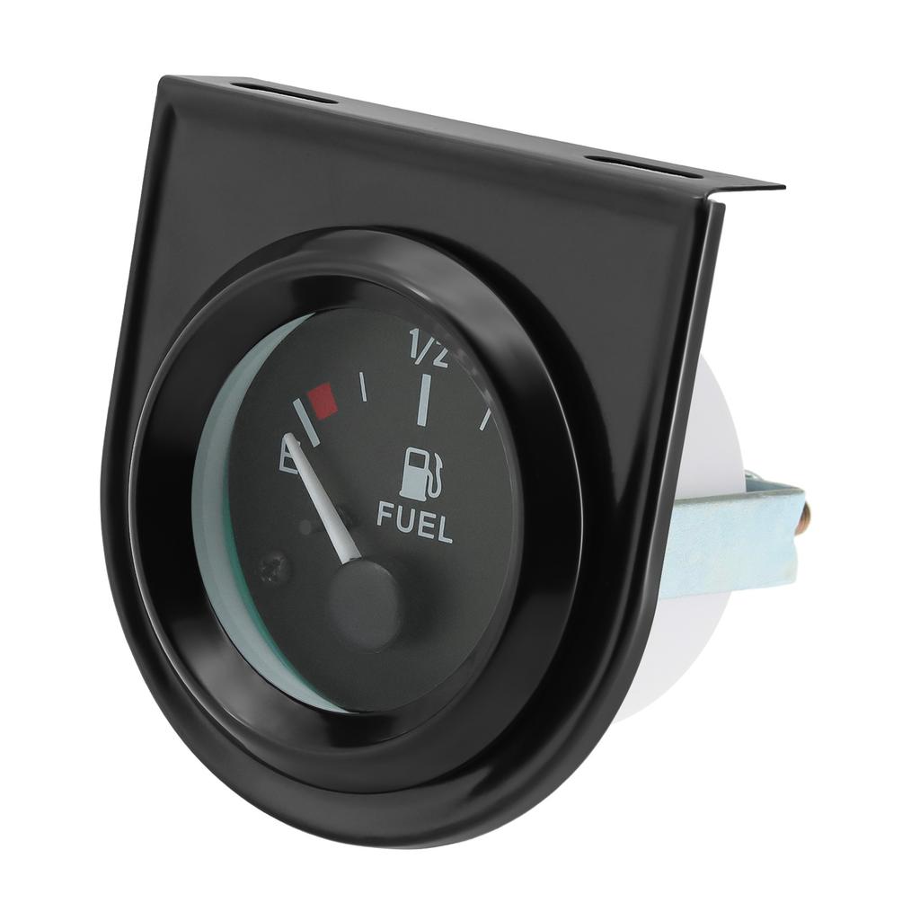 2" 52mm Digital Fuel Level Gauge Voltmeter Oil Temp Water Temp Oil Pressure Gauge With White LED Light For 12V Gasoline Car