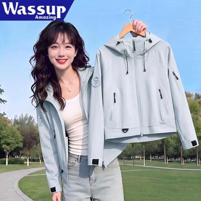WASSUP AMAZING Women's Windproof Outdoor Sports Jacket