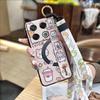 Cute Silicone Phone Case For infinix GT 20 Pro/X6871 Phone Holder Lanyard Durable Ring Back Cover Fashion Design Cartoon