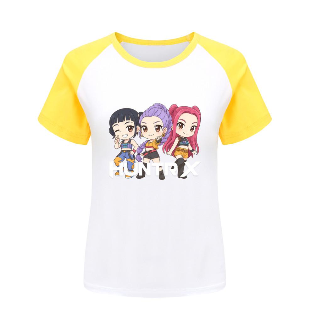 5015 Kids Girls Rumi Zoey Mira Print Raglan Short Sleeves T-Shirt
