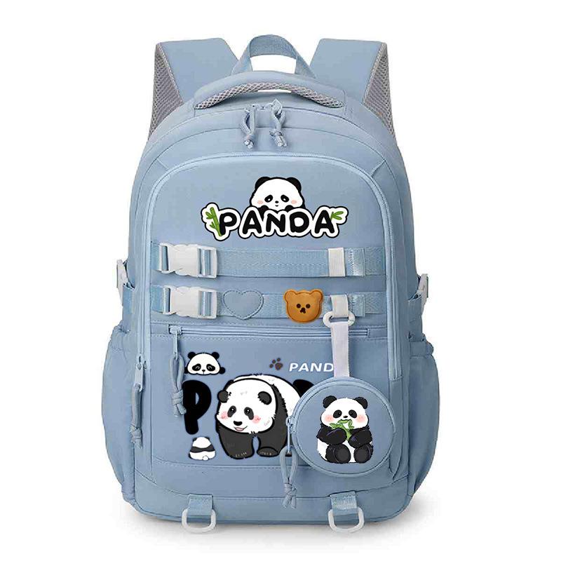 Panda Huahua 2025 New Cute Children's Schoolbag Cross-border Large-capacity Primary and Secondary School Students Lightweight Spine Protection