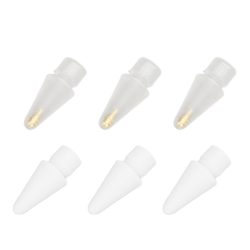 6PCS Replacement Pencil Tips Fine Point Precise Control Sensitive Replacement Nibs for IOS Pencil 1st 2nd Generation