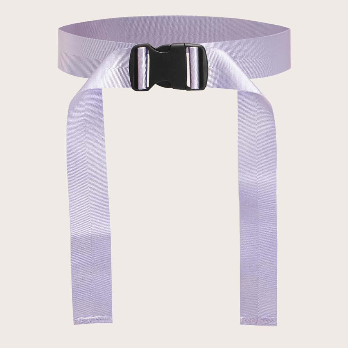 

New Buckle Black Purple Adjustable Webbing Adjustable Belt Ins Versatile Sweet Women s Belt 156cm