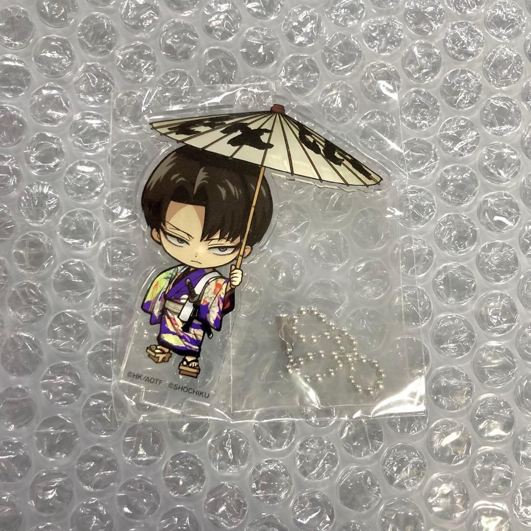 Used Corporal Levi Kabuki no Kan Mini Character Acrylic Stand Key Chain Attack on Titan