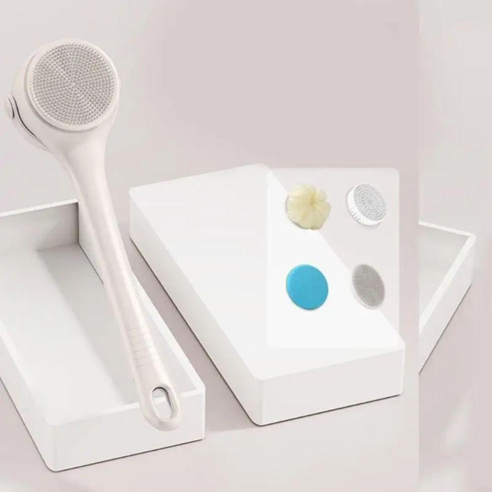 Deep Cleaning Double Handle Bath Brush Double Handle Long Handle Shower Brush  Home Commodity