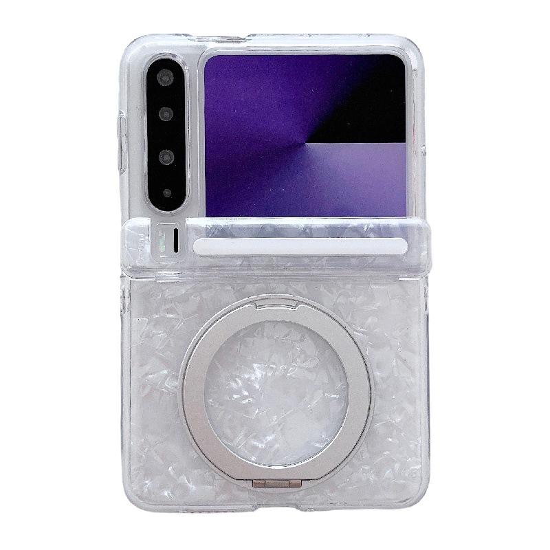 

360° Rotating Magnetic Stand Shell Pattern Case for Huawei Pura X Huawei Pura X