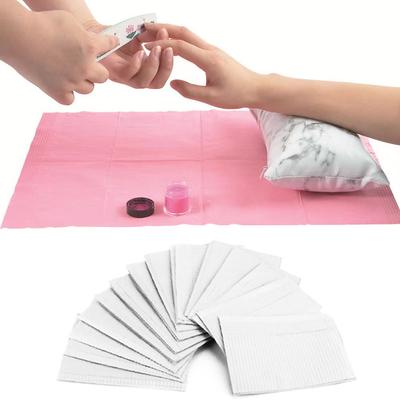 10Pcs Nail Art Table Mat, Waterproof Tissue Towels for Nail Table Cover Salon Supplies
