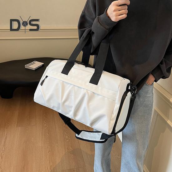 Small Duffel Bag for Sports Gym Bag with Shoe And Wet Clothes Compartment Waterproof Carry-on Travel Bag for Women And Men Weekend Getaway